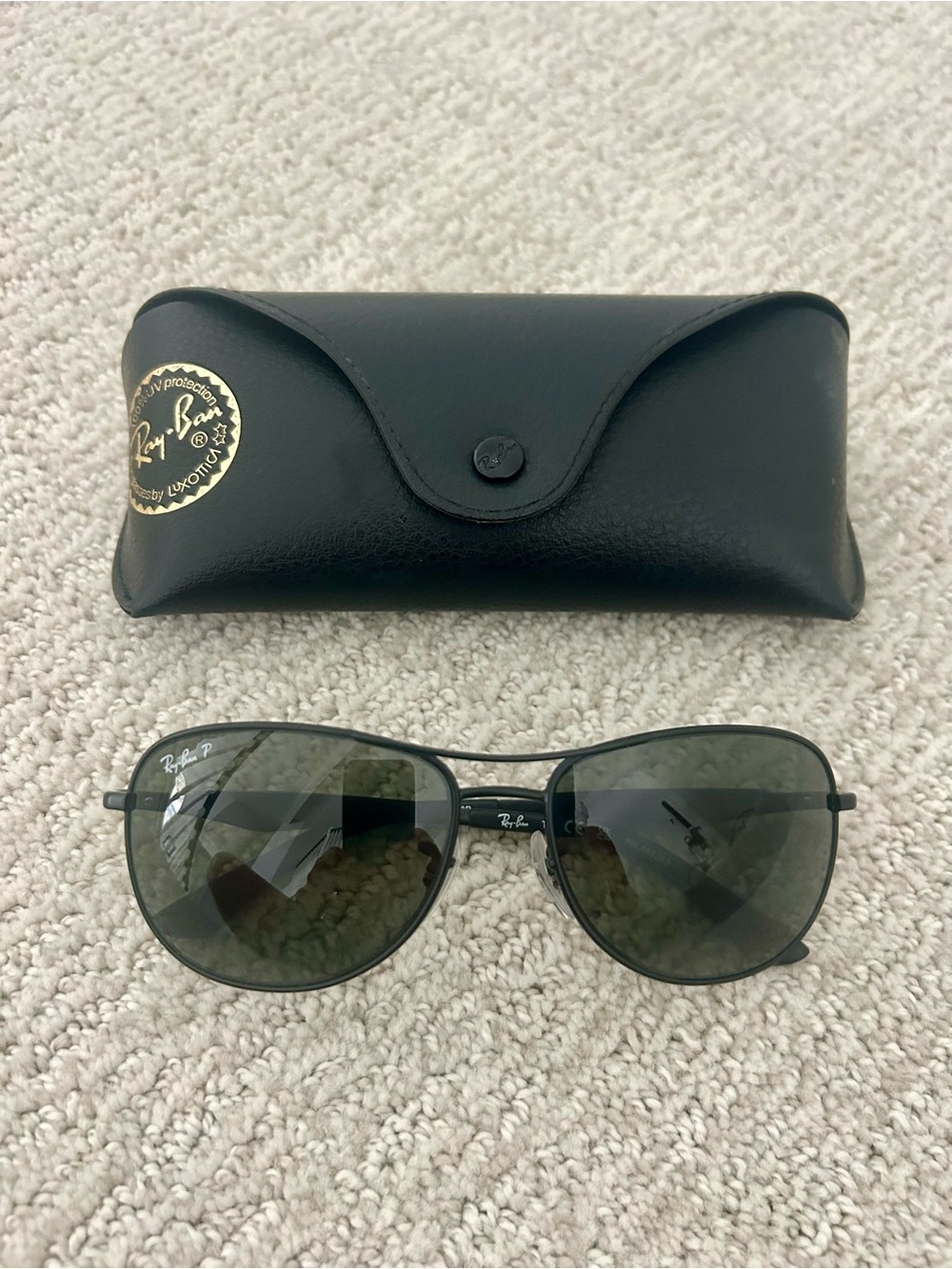 Ray-Ban Matte Black Polarized Sunglasses